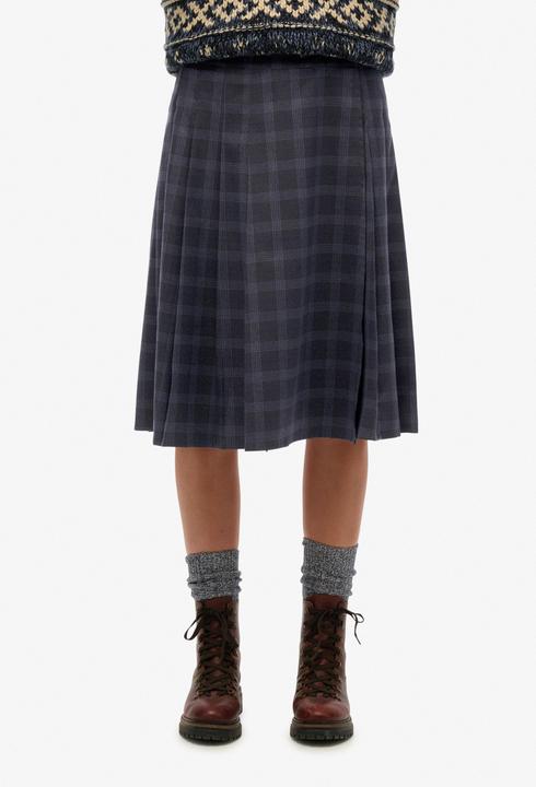 Immagine prodotto Superdry Karierter Plissee-Midirock (S)