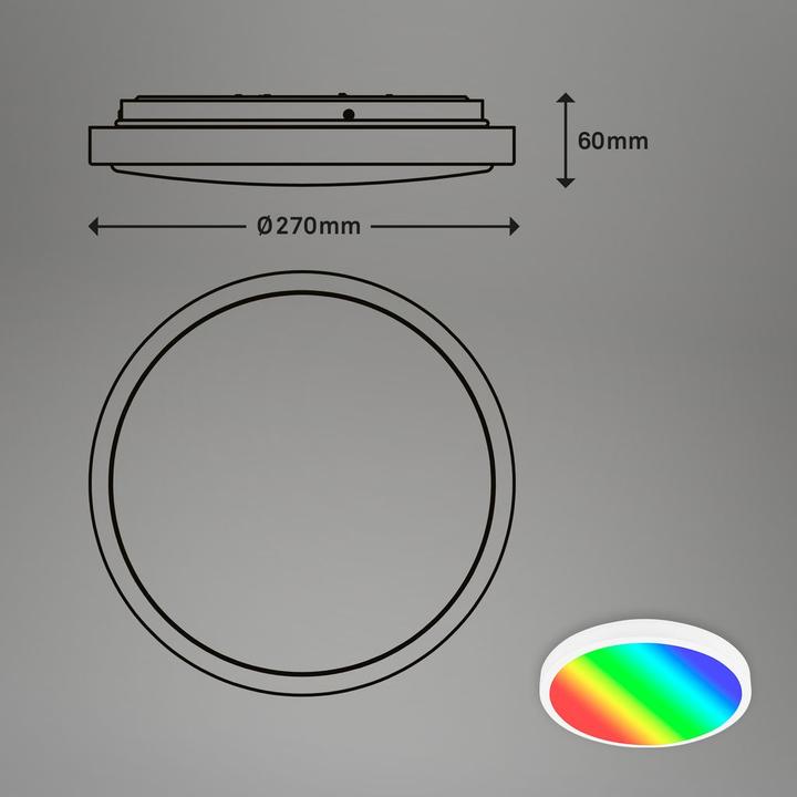Produktbild Briloner WiFi TUYA + Bluetooth RGB/W CCT LED Panel, LED/21W (2100 lm)