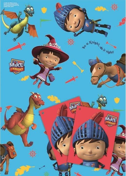 Actual product image Mike The Knight Paper Gift Wrap (Pack of 2) (2x)