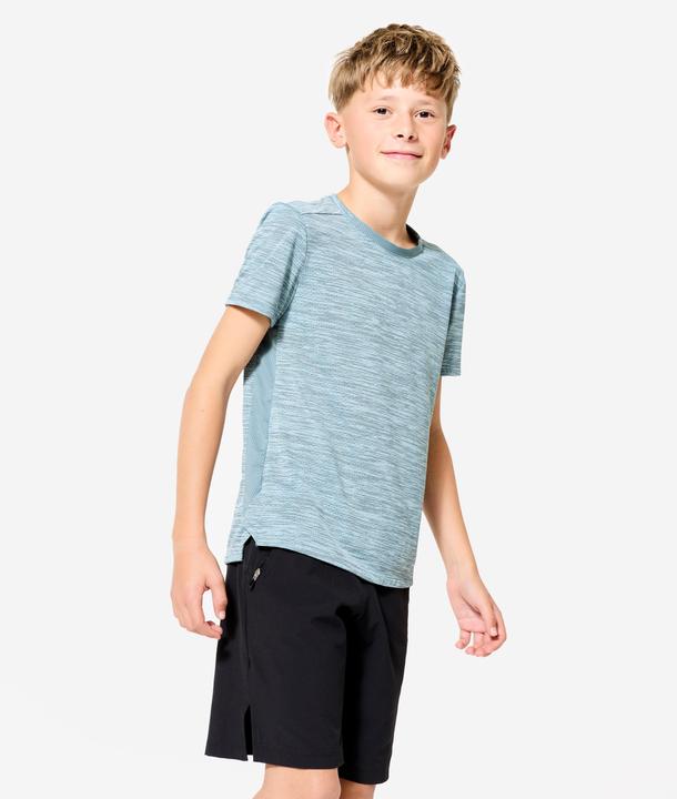 Actual product image Domyos T-Shirt Kinder Funktionsshirt atmungsaktiv - grau