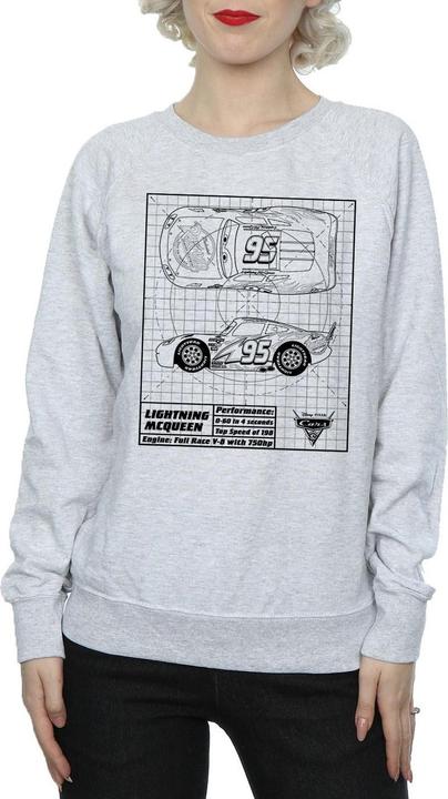 Produktbild Disney Cars Lightning McQueen Blueprint Sweatshirt (S)