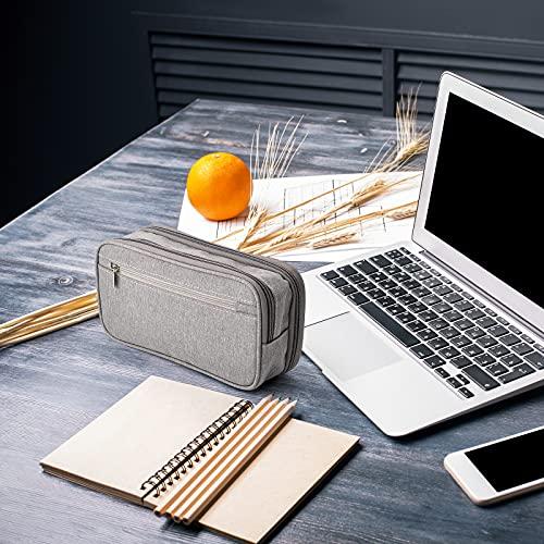 Produktbild Only-Bags.Store Federmäppchen, Grosse Kapazität Mäppchen mit 3 Fächern, Federtasche Teenager, Grosse Stifte Etui für