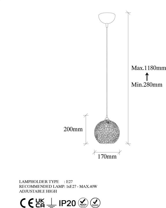 Produktbild Opviq Louisa (E27)