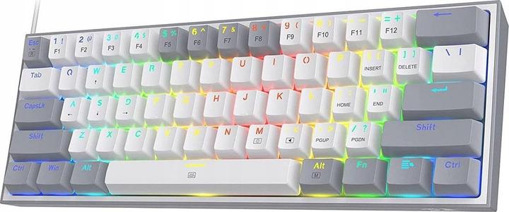 Actual product image Redragon K617 Fizz RGB white/grey (US, Cable)