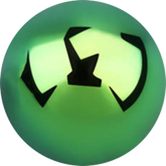 Actual product image Star Piercing Micro ball green (without brass, Titanium G23)