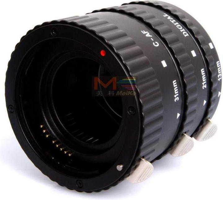 Actual product image Meike Extension Tube Set Eco Canon (Macro intermediate ring, Canon EF, Canon EF-S)
