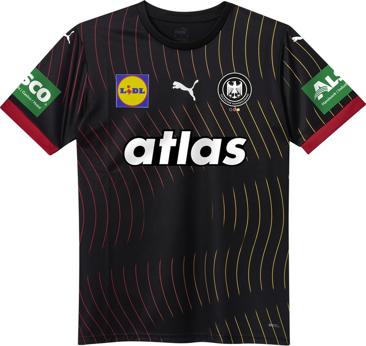 Puma DHB Away Jersey Jr SS25 with sponsor