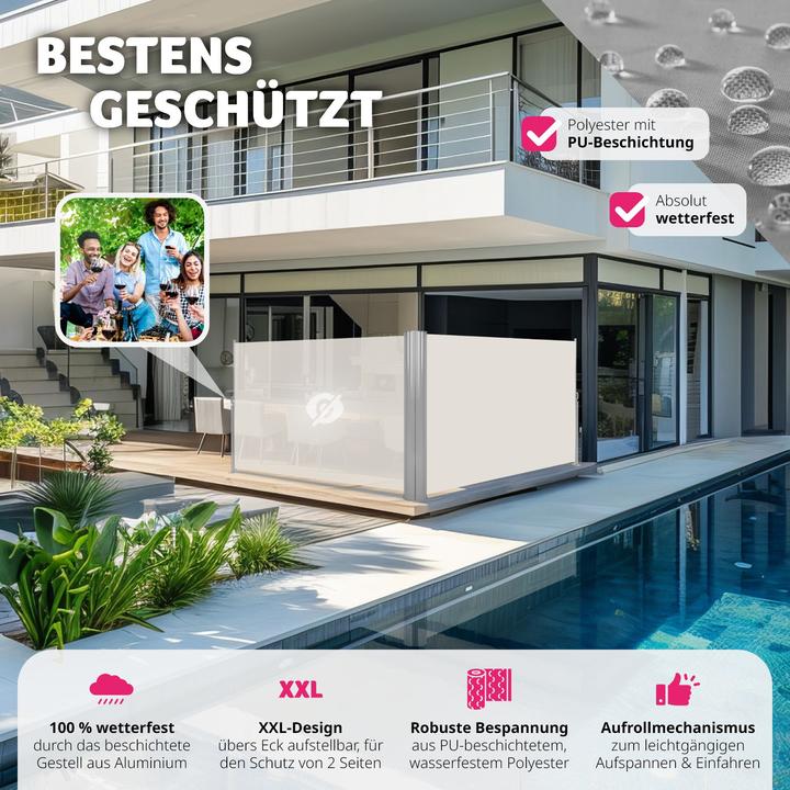 Immagine prodotto tectake Tenda laterale doppia (6 m)