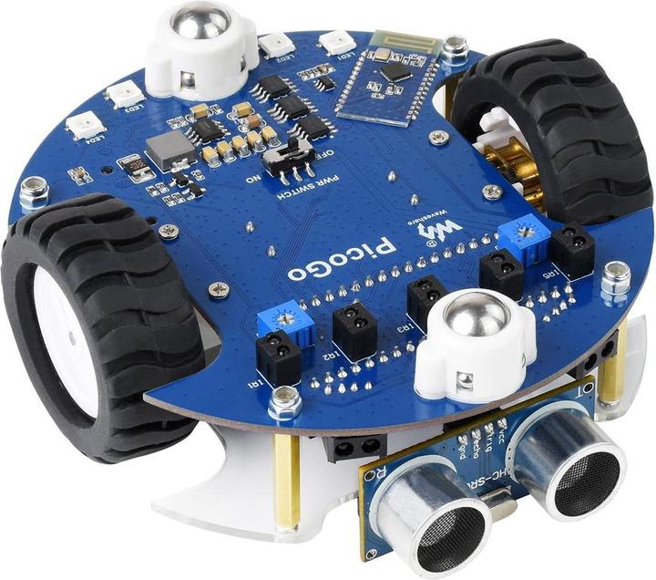 Actual product image WaveShare PicoGo robot for Raspberry Pi Pico