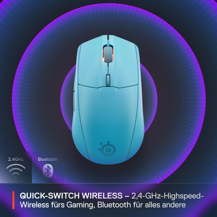 Produktbild SteelSeries Rival 3 WL Gen 2 - Aqua (Kabellos)