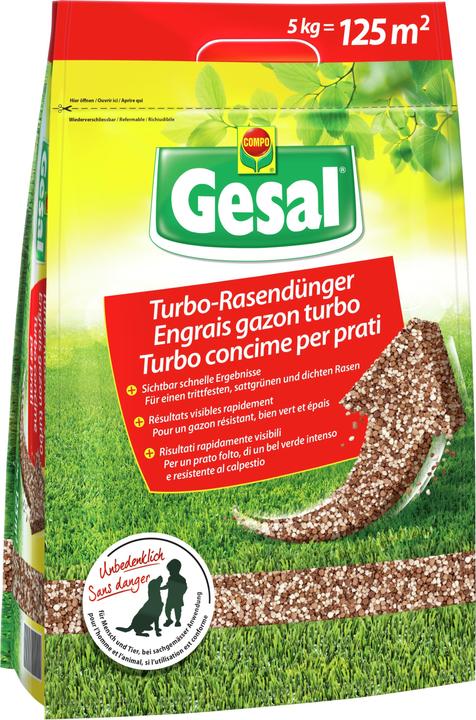 Gesal Concime Turbo per prato, 5 kg (5.10 kg, 5 l)