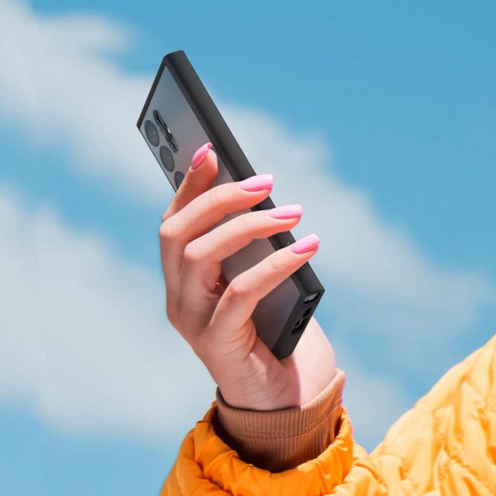 Actual product image Spigen Ultra Hybrid Case for S918B Samsung Galaxy S23 Ultra - frost black (Samsung Galaxy S23 Ultra)