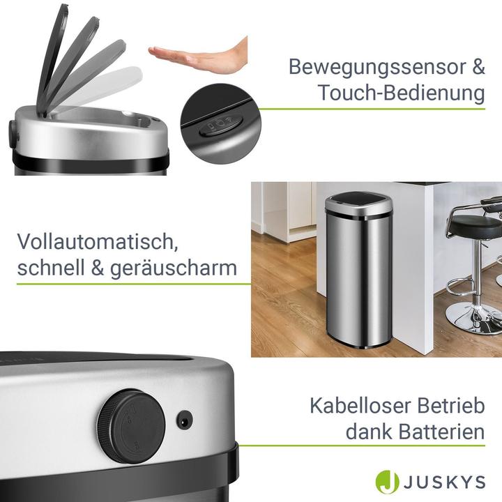 Image du produit Juskys Poubelle automatique avec capteur (70 l)