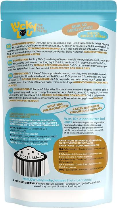 Produktbild Lucky Lou Nassfutter (Adult, 1 Stk., 134 g)