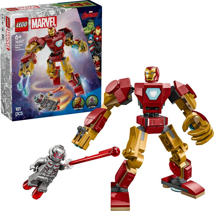 Produktbild LEGO Iron Man Mech vs. Ultron (76307, LEGO Marvel)