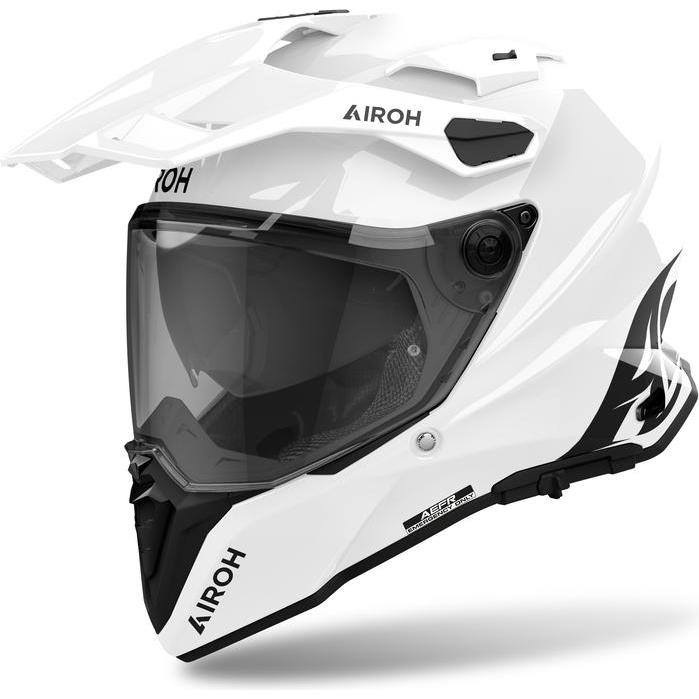 Airoh, Casco da moto, Commander 2 Farbe Weiss Glanz Helm (XS)
