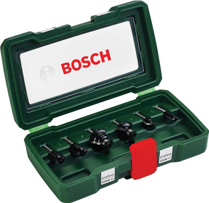 Produktbild Bosch Professional Zubehör HM-Fräser-Set mit 1/4-Zoll Schaft, 6-teilig