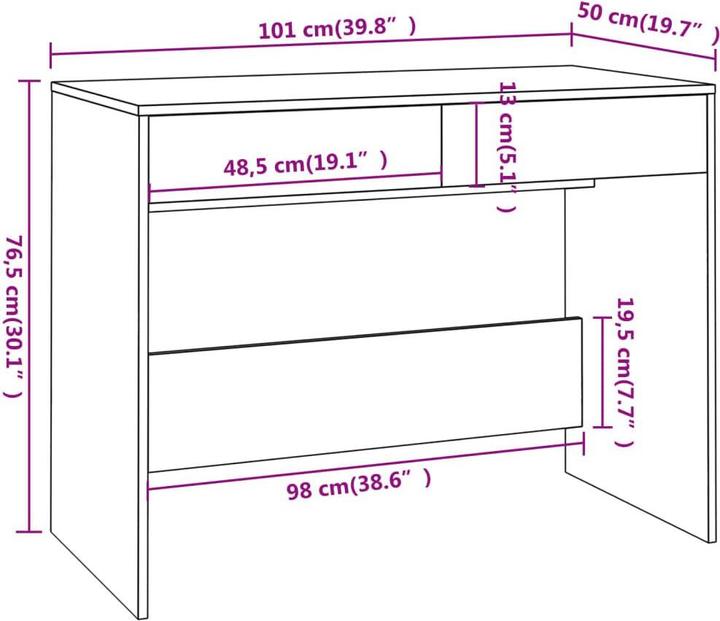 Produktbild VidaXL Gada (101 x 50 x 76.5 cm)