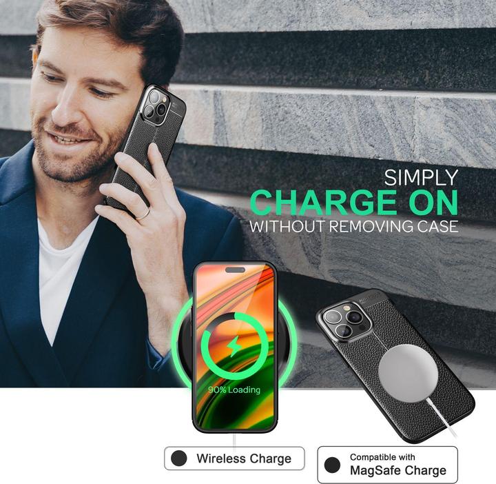 Image du produit Nalia Housse en silicone aspect cuir (Apple iPhone 14 Pro Max)