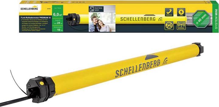 Image du produit Schellenberg Moteur tubulaire radio pour volets roulants PREMIUM 10Nm, Mini