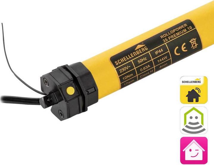 Image du produit Schellenberg Moteur tubulaire radio pour volets roulants PREMIUM 10Nm, Mini
