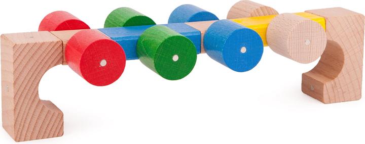 Image du produit Kooglo Blocs magnétiques en bois Couleur Basic