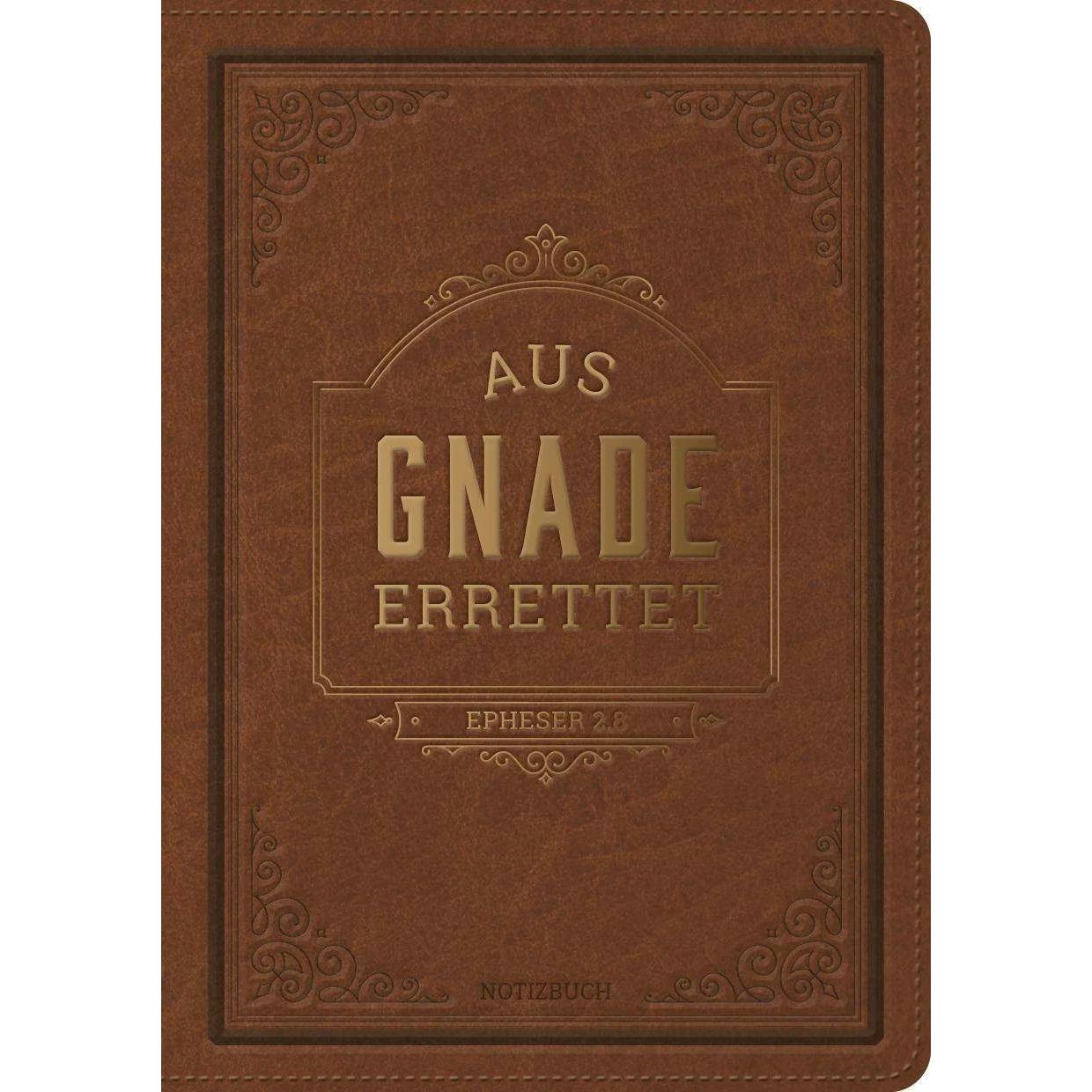Thumbnail - Notizbuch: Aus Gnade errettet, Fachbücher von Missionswerk Voice of Hope e. V.