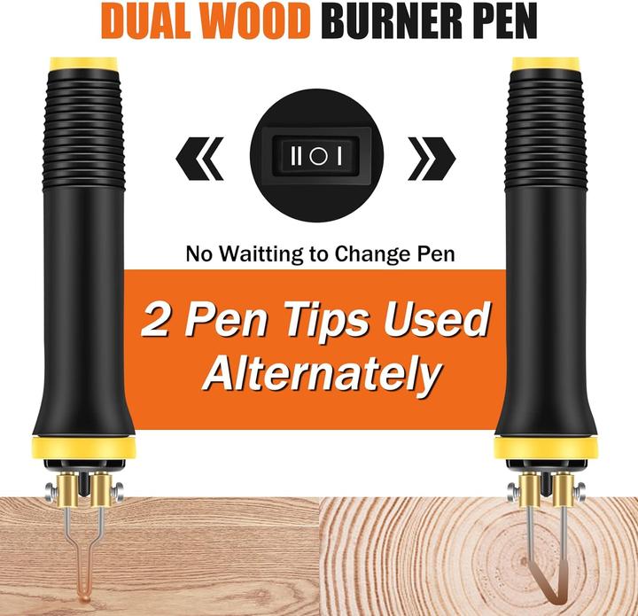 Kit De Pyrogravure Sur Bois 200~700°C Réglable Pyrograveur