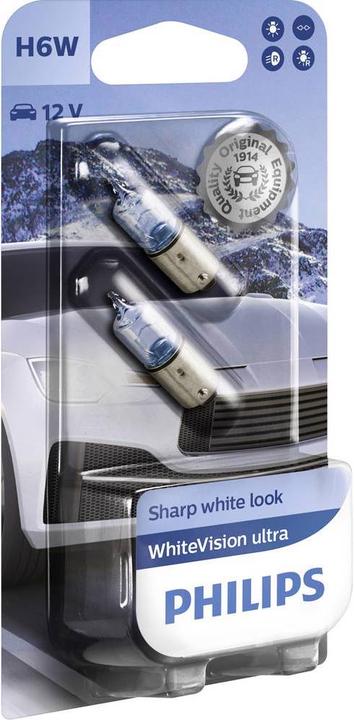 Actual product image Philips Signal bulb headlight lamp H6W White ultra (H6W)