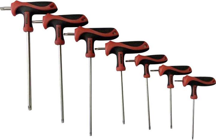 Image du produit Kunzer Tournevis hexagonal T manche Jeu de tournevis profil TX (Six pans creux rond)