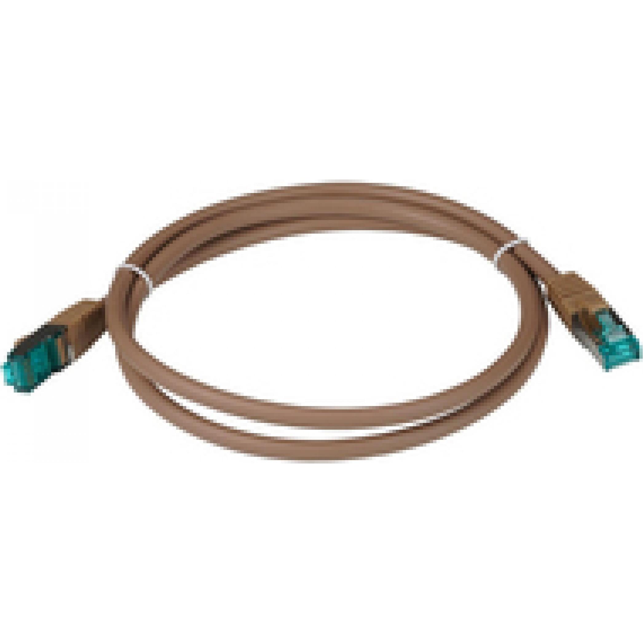 EFB Elektronik RJ45 Patchkabel S/FTP, Cat.6A, LSZH, 10m, braun Das geschirmte Cat.6A RJ45 Patchkabel gewährleistet (S/FT...