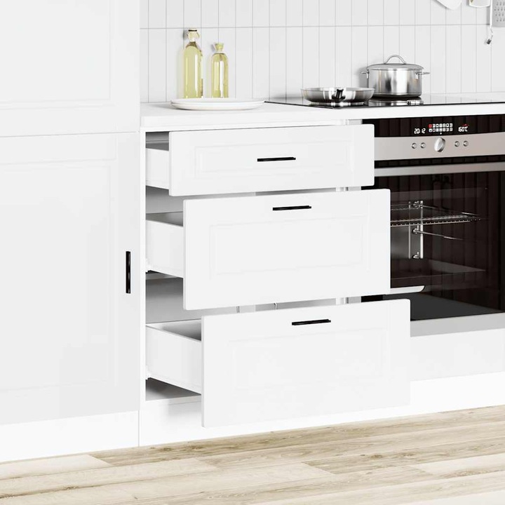 Actual product image VidaXL Kitchen base unit Porto White Wood-based sink base unit (60 x 46 x 81.5 cm)
