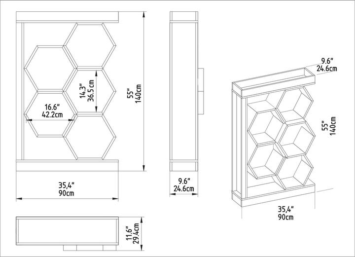 Produktbild Kalune Design Hunter (90 x 24.5 x 140 cm)