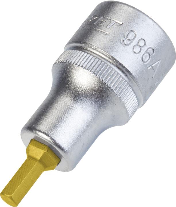Produktbild HAZET Schraubendreher-Steckschlüsseleinsatz 986A-3/16 ∙ Vierkant12,5 mm (1/2 Zoll) ∙ Innen Sechskan… (3/16")