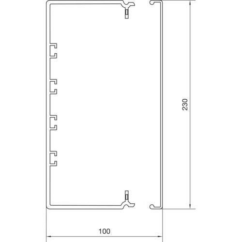 Thumbnail - Hager, Kabelschutz + Kabelführung, FB9923009016 (Kabeldurchlass, 2000 mm)