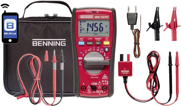 Produktbild Benning Hand Multimeter Digital MM 10 PV (CAT IV 600V)