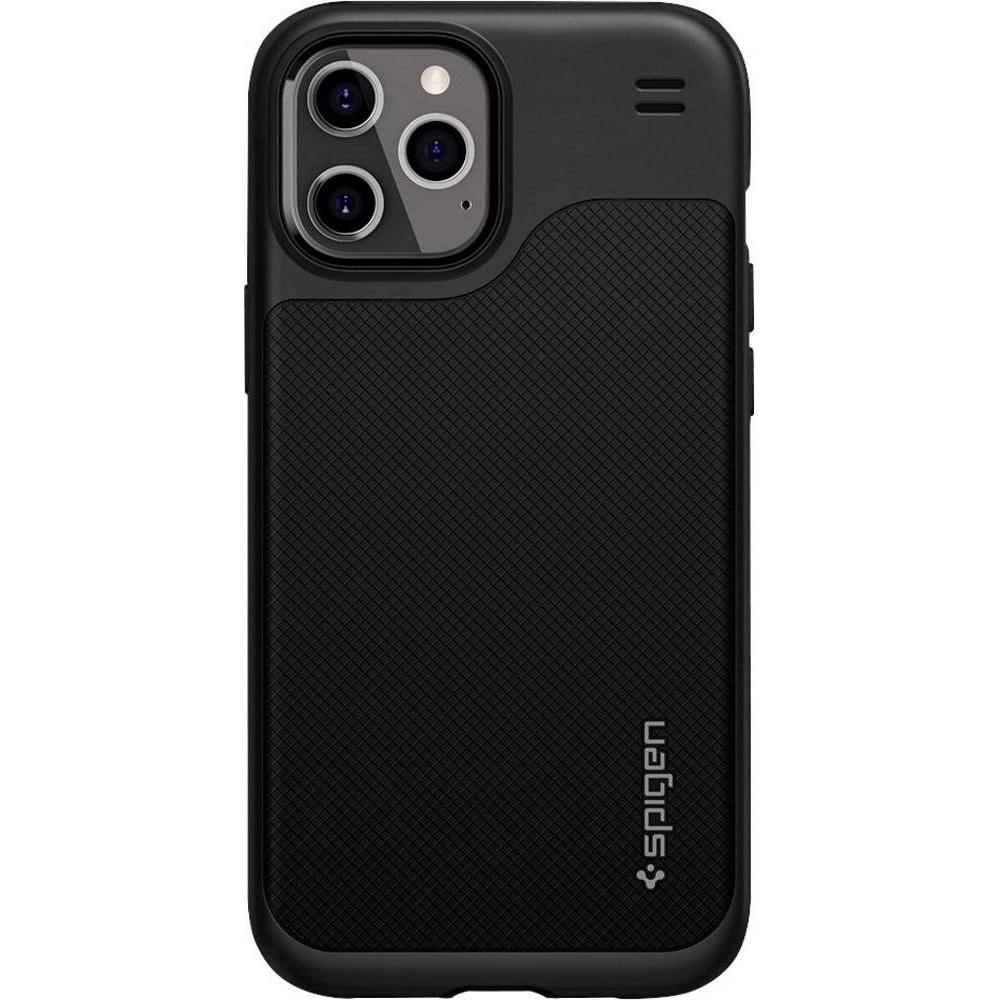 Spigen Handyhülle Hybrid NX (Apple iPhone 12 Pro Max), Smartphone Hülle, Schwarz