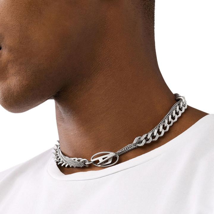 Image du produit Diesel Kette OVAL D LOGO (Acier inoxydable)