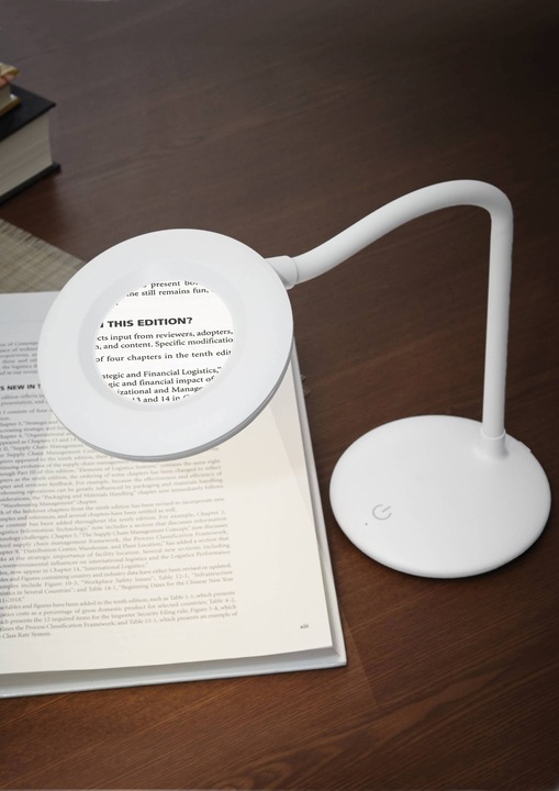 Produktbild Magic Vision LED-Lupenlampe, mit Standfuss, Weiss