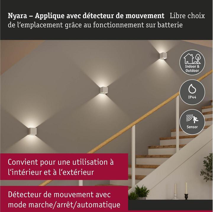 Image du produit Paulmann Akkuwandleuchte Nyara (330 lm, IP44)