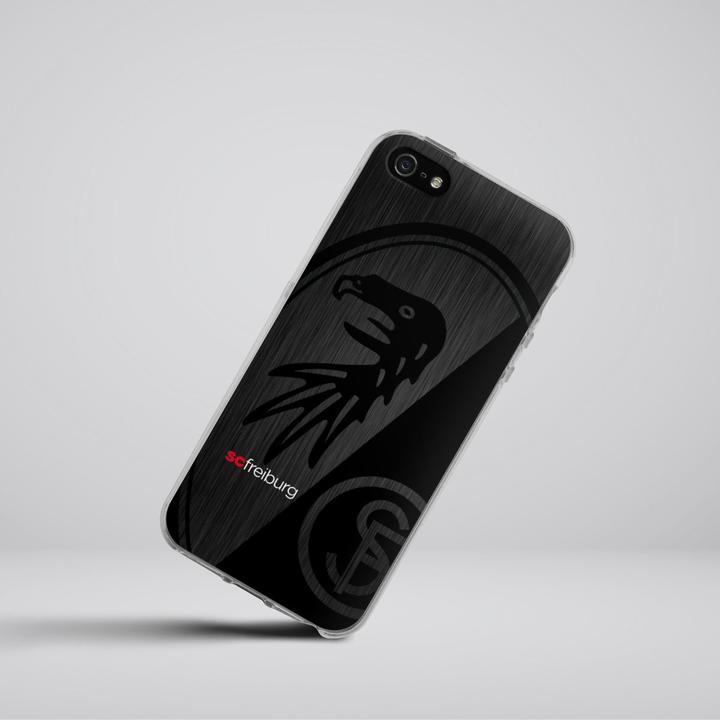 Produktbild DeinDesign Silikon Hülle für Apple iPhone 5s Handyhülle Case Smartphone Schutzhülle Metallic Look Offizielles (Apple iPhone 5s)