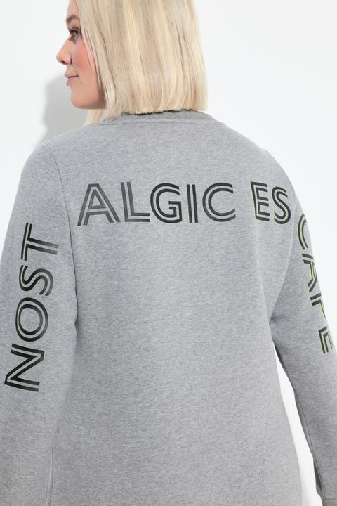 Produktbild Ulla Popken Long-Sweater, Schriftdruck, Rundhals, Langarm (42, 44)