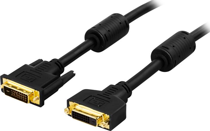 Deltaco DVI-602A DVI-Kabel 2 m DVI-D Schwarz (2 m, DVI)