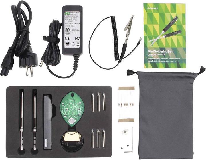 Actual product image Seeed Studio Soldering Iron Mini Soldering Station Deluxe Kit