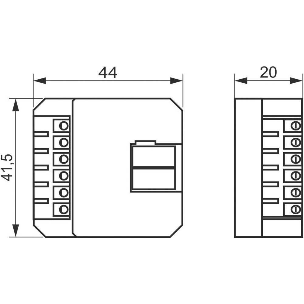 Thumbnail - Festartikel Müller Tasterschnittstelle KNX TP, Thermostat, Weiss