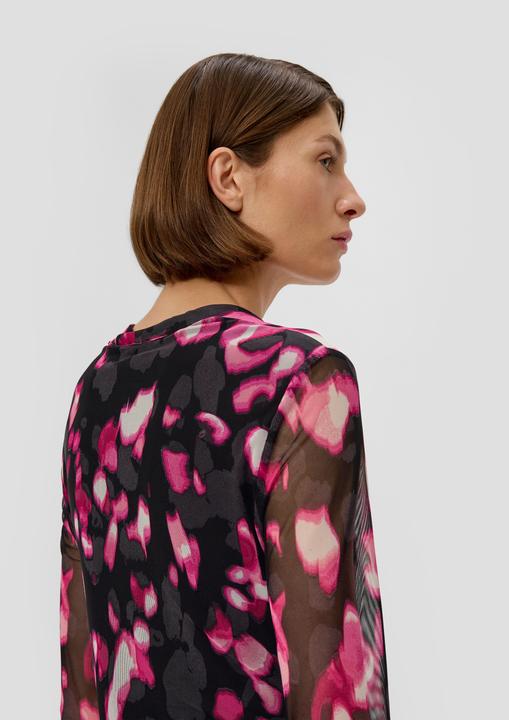 Actual product image S.Oliver Kleid Mesh-Kleid mit Raffung (46)