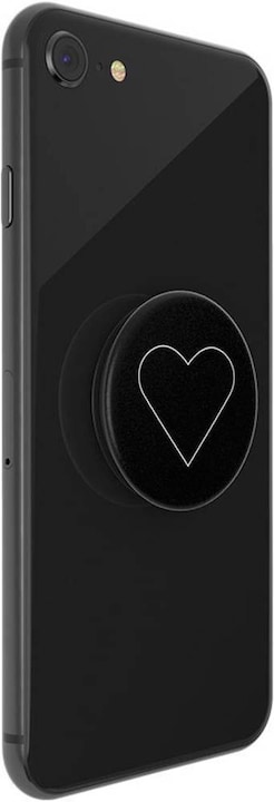 Produktbild PopSockets Handy White Heart Black Ständer