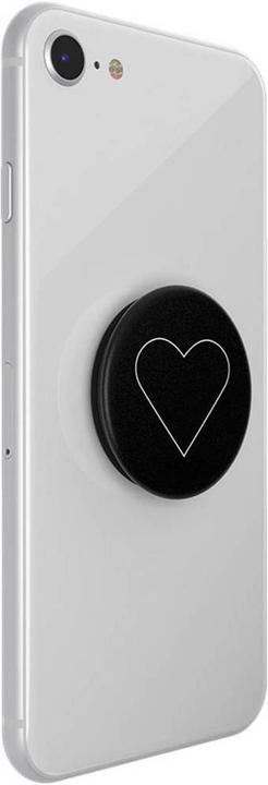 Produktbild PopSockets Handy White Heart Black Ständer