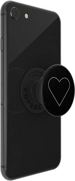 Produktbild PopSockets Handy White Heart Black Ständer