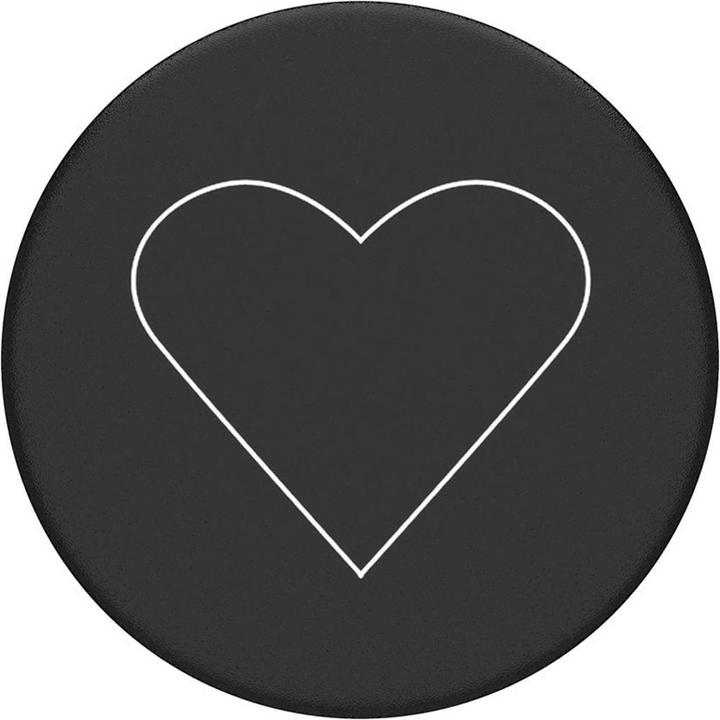 Produktbild PopSockets Handy White Heart Black Ständer